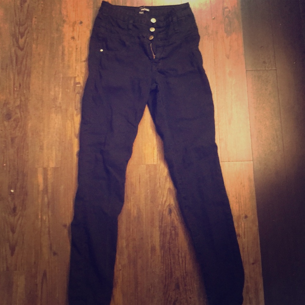 Refuge high waisted black pants